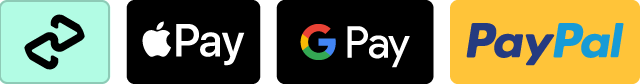 
Payment logos: Afterpay, Apple Pay, Google Pay and PayPal.